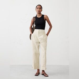 Banana Republic Factory Women’s High Rise Relaxed Chino in Twine Stone Color